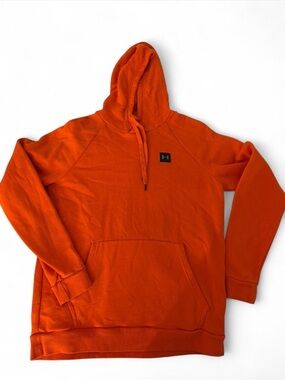 Under Armour orange hoodie Size L men great condition